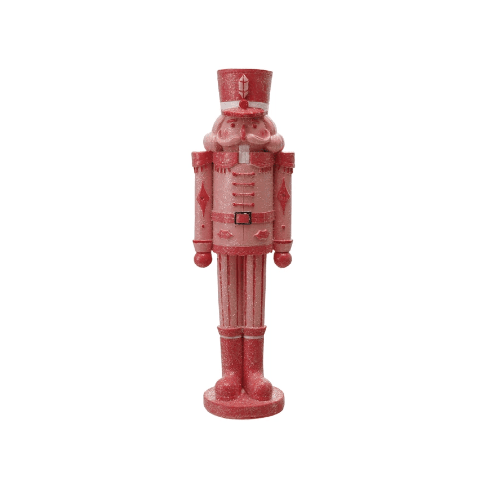 Resin Nutcracker, Pink & Red w/ Sugar, Shop Sweet Lulu