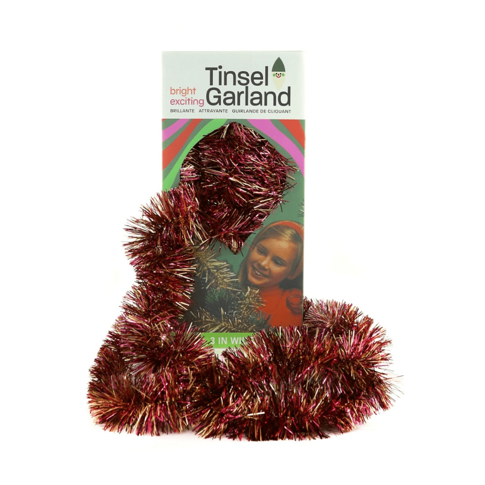 Retro Boxed Garland - Burgundy & Gold, Shop Sweet Lulu