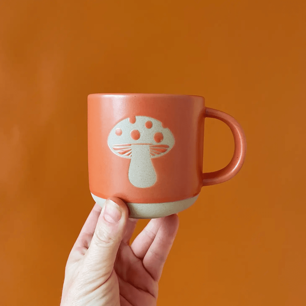 Retro Mushroom Ceramic Mug, Shop Sweet Lulu