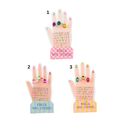 Ring & Nail Sticker Set - 3 Style Options
