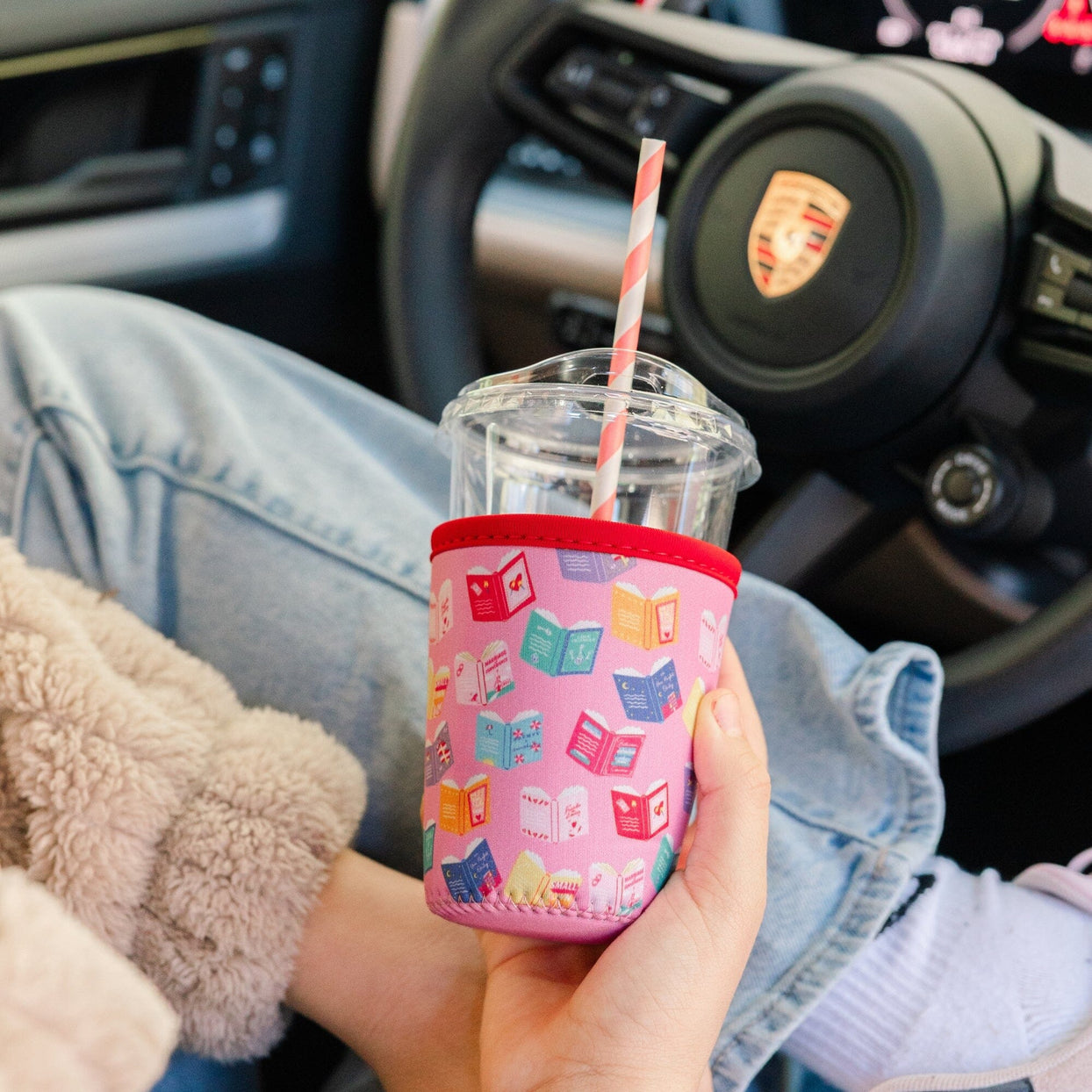 Rom Com Book Themed Beverage Sleeve, Shop Sweet Lulu