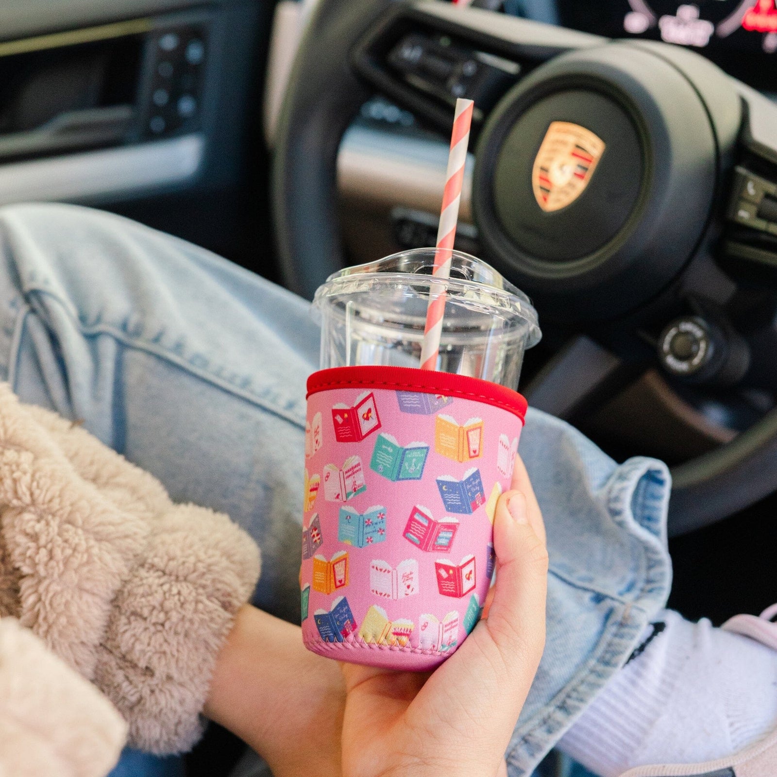 Rom Com Book Themed Beverage Sleeve, Shop Sweet Lulu