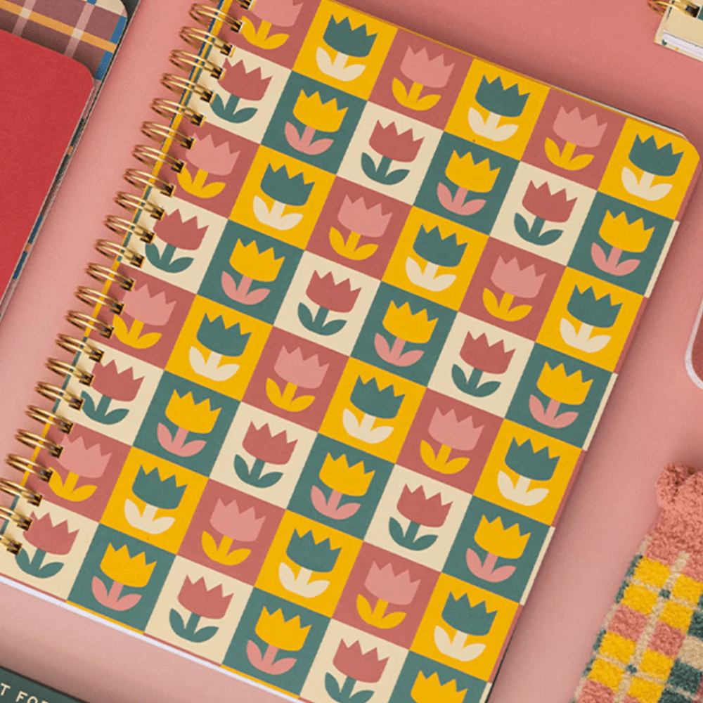 Rough Draft Mini Notebook, Tulips, Shop Sweet Lulu