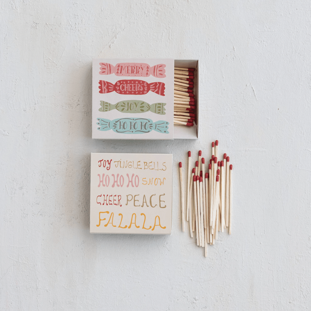 Safety Matches in Holiday Matchbox - 2 Style Options, Shop Sweet Lulu