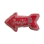 "Santa Please Stop Here" Velvet Arrow Pillow, Shop Sweet Lulu