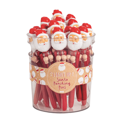 Santa LED Light-Up Punching Pen