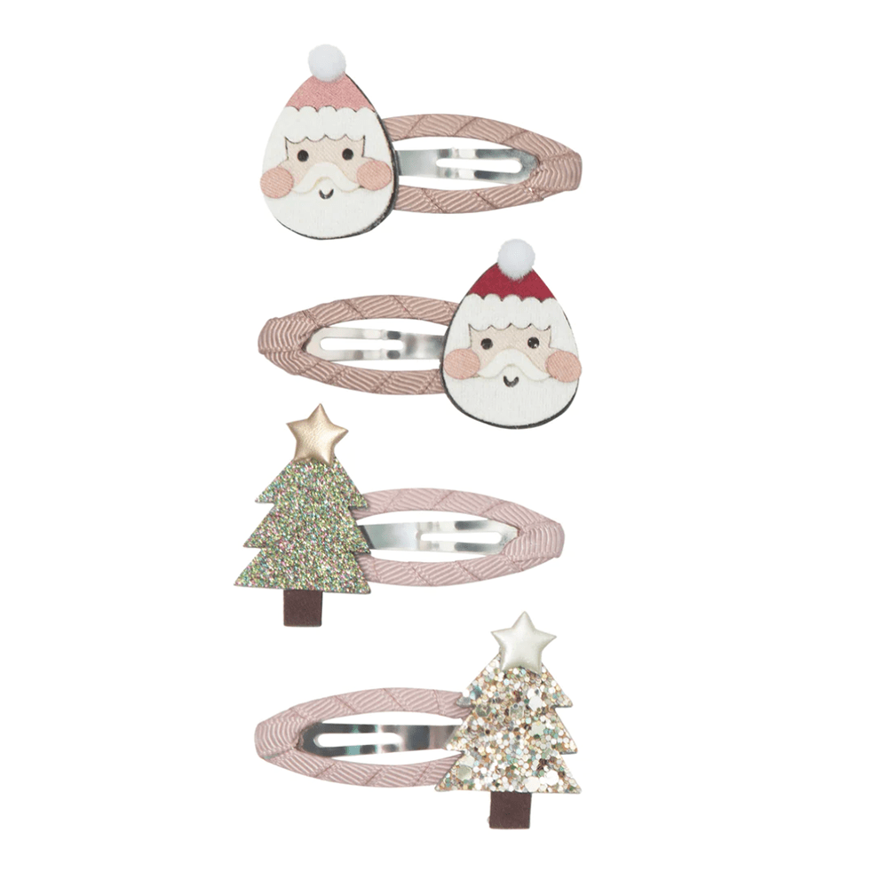 Santa & Tree Hair Clip Set, Shop Sweet Lulu