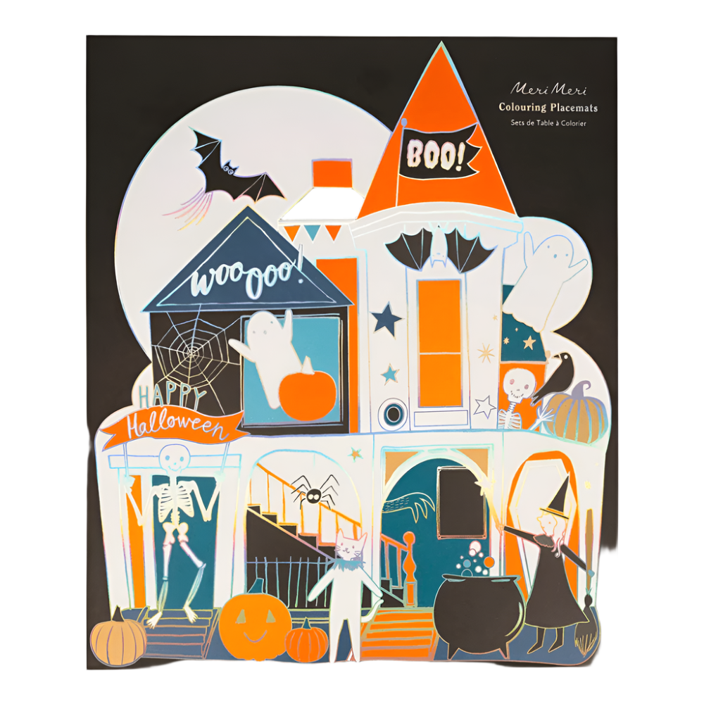 Meri Meri Shaped Halloween Coloring Placemats, Shop Sweet Lulu