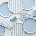 Sky Blue Signature Cabana Stripe Plates, Shop Sweet Lulu