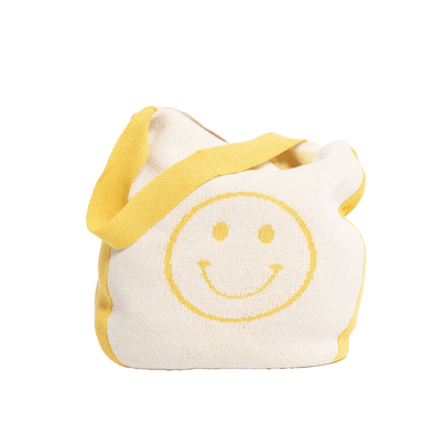Smiley Face Tote Bag - Yellow, Shop Sweet Lulu