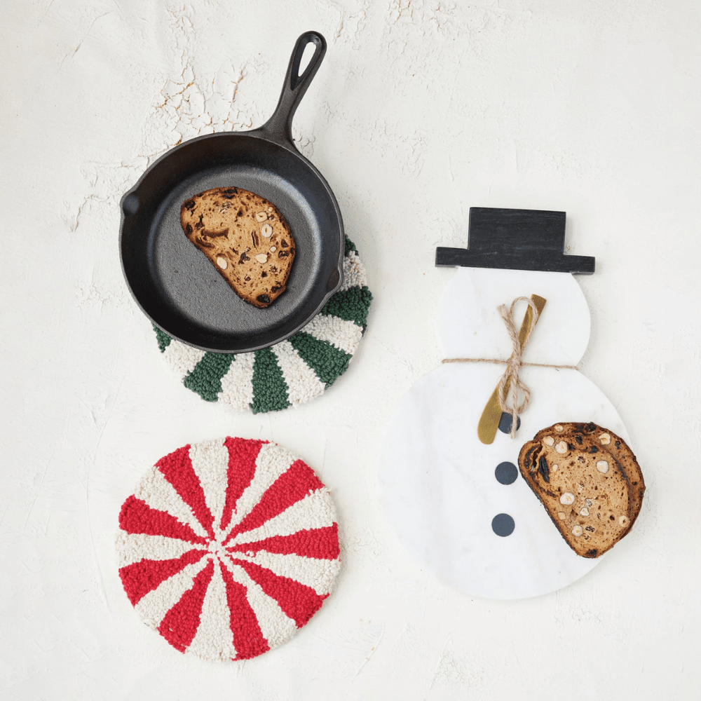 Marble Snowman Shaped Cheese/Cutting Board