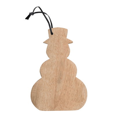 Mango Wood Snowman Cheese/Cutting Board