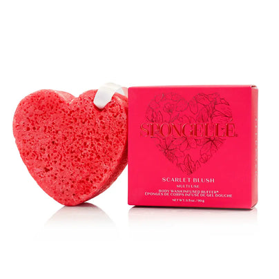 Spongellé Valentine's Day Body Buffer - Red Heart, Shop Sweet Lulu