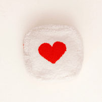 Square Teddy Pouch, Heart - Cream, Shop Sweet Lulu