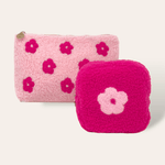 Square Teddy Pouch - Pink Flower, Shop Sweet Lulu