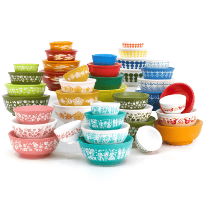 Stackable Miniature Vintage Bowls - 7 Color Options
