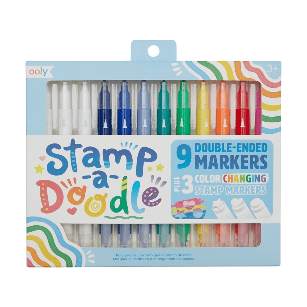 Stamp-A-Doodle Double-Ended Markers - Set of 12, Shop Sweet Lulu