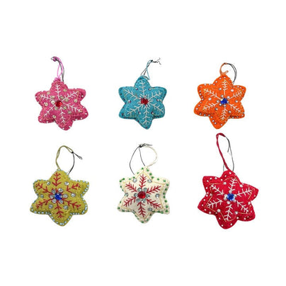 Embroidered Star Ornament - 6 Color Options, Shop Sweet Lulu