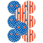 Star & Stripe Smiley Diecut Plates, Shop Sweet Lulu