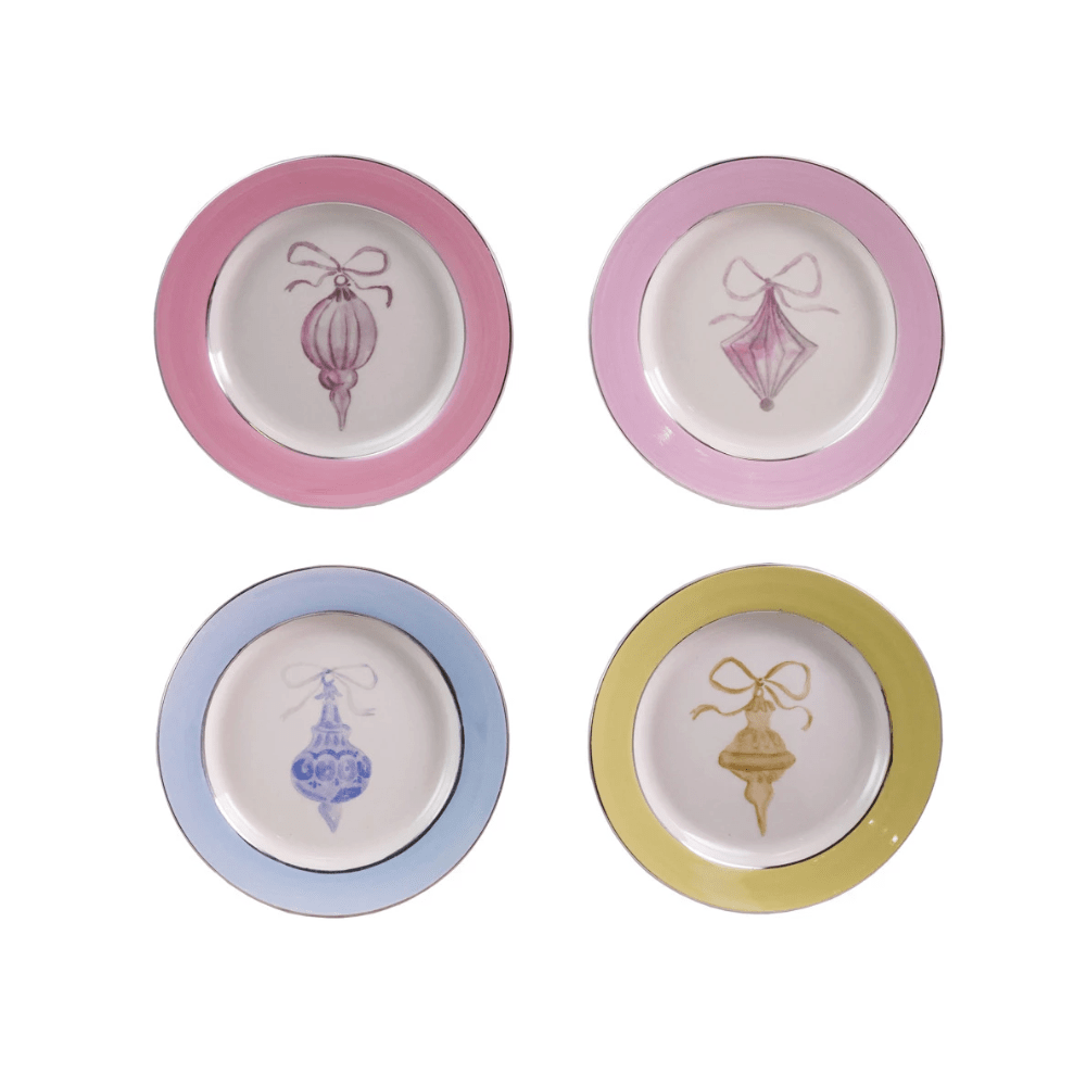6" Stoneware Ornament Plate - 4 Color Options, Shop Sweet Lulu