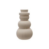 Stoneware Bisque Snowman Shaped LED Light - 2 Size Options, Shop Sweet Lulu