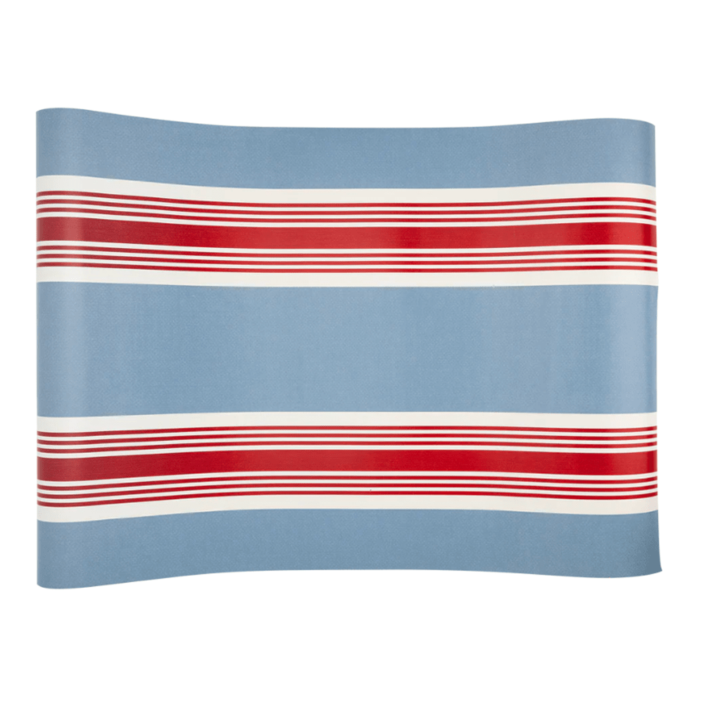 Striped Chambray & Red Paper Table Runner, Shop Sweet Lulu