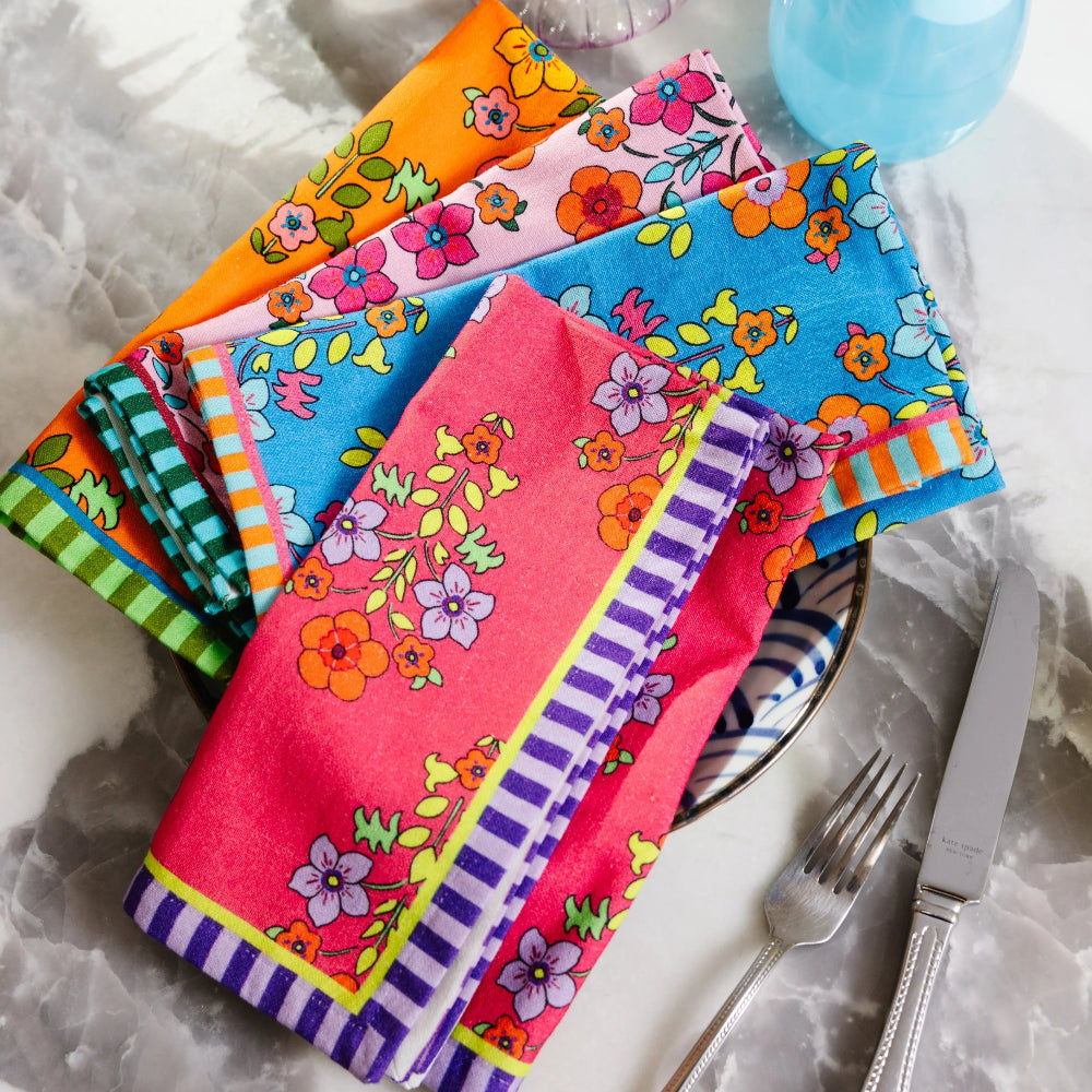 Summer Floral Napkins - Set of 4, Shop Sweet Lulu