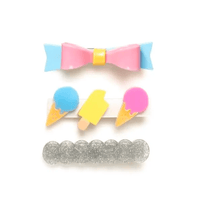 Summer Treats Alligator Clips - Set of 3 - Shop Sweet Lulu