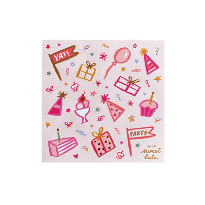 Sweet Celebrations Sticker Set - Pink, Shop Sweet Lulu