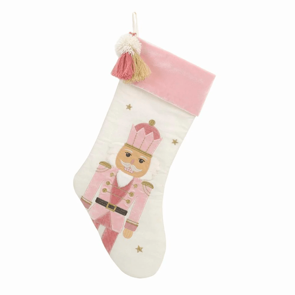 Tassled Nutcracker Stocking - Pink, Shop Sweet Lulu