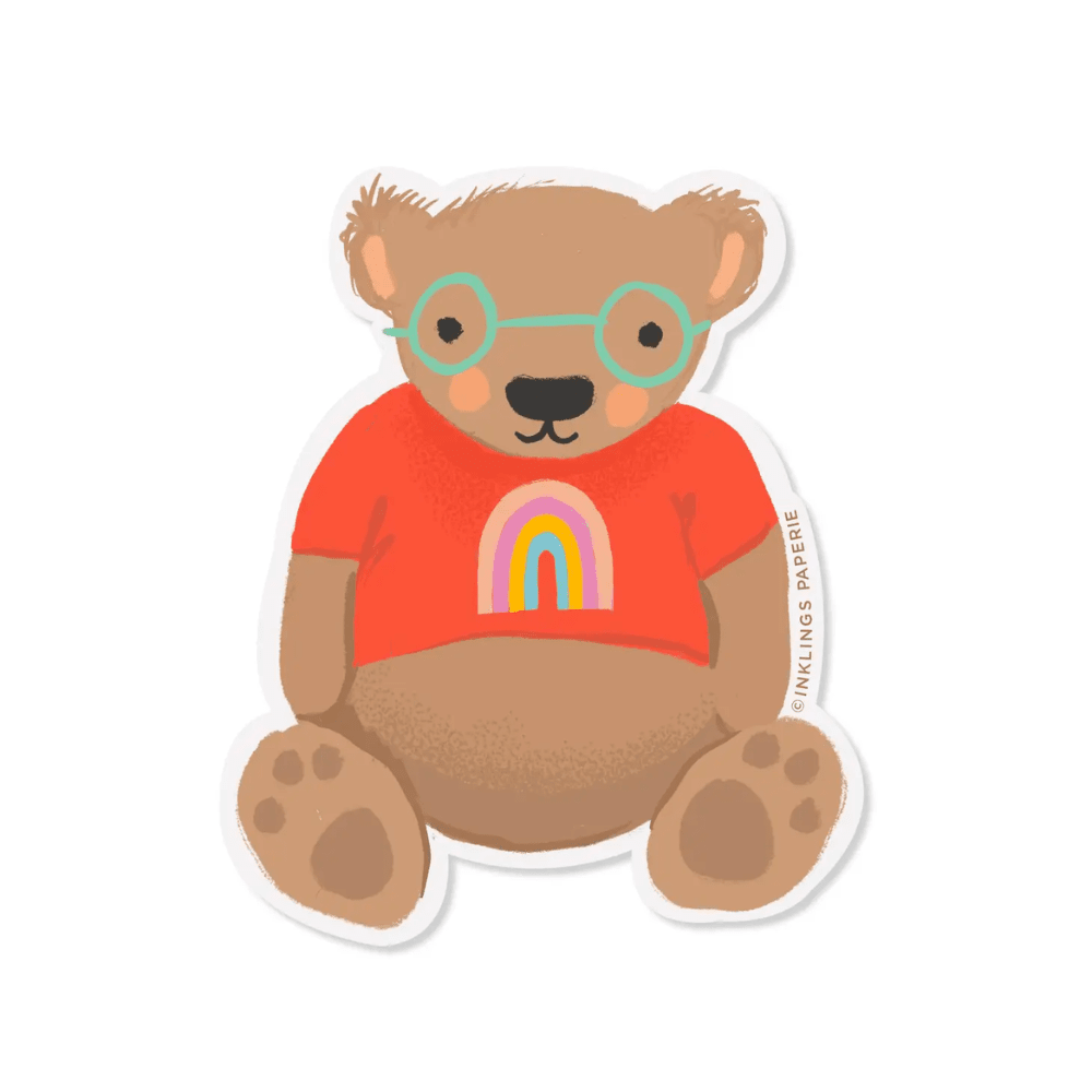 Teddy Bear Vinyl Sticker - Shop Sweet Lulu