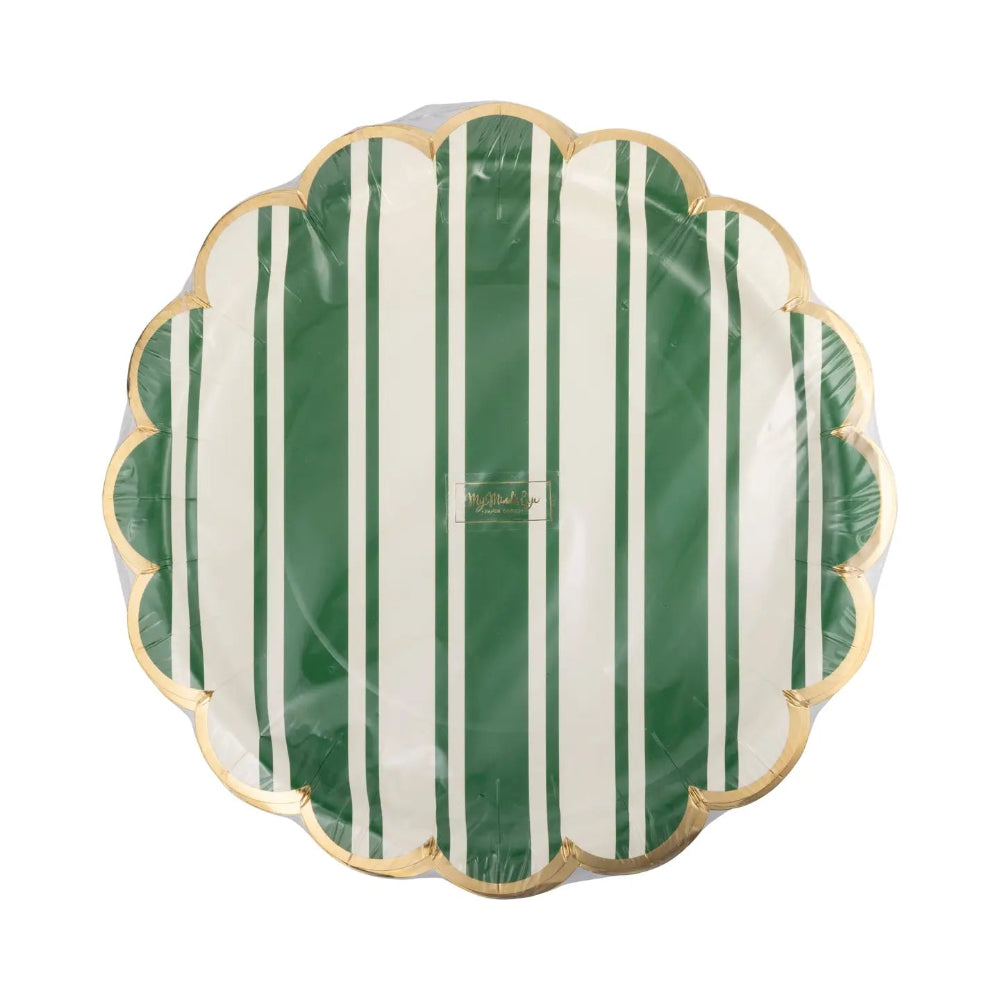 Tennis Striped Paper Plates, Shop Sweet Lulu