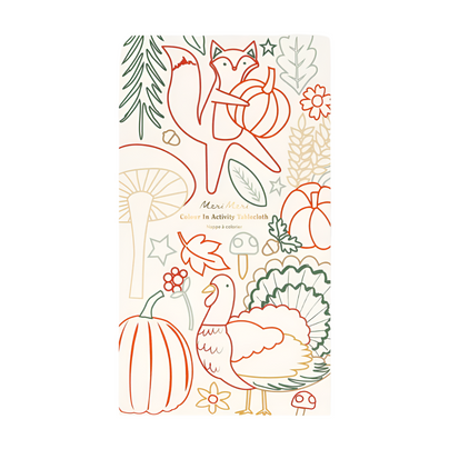 Meri Meri Thanksgiving Color In Activity Tablecloth, Shop Sweet Lulu