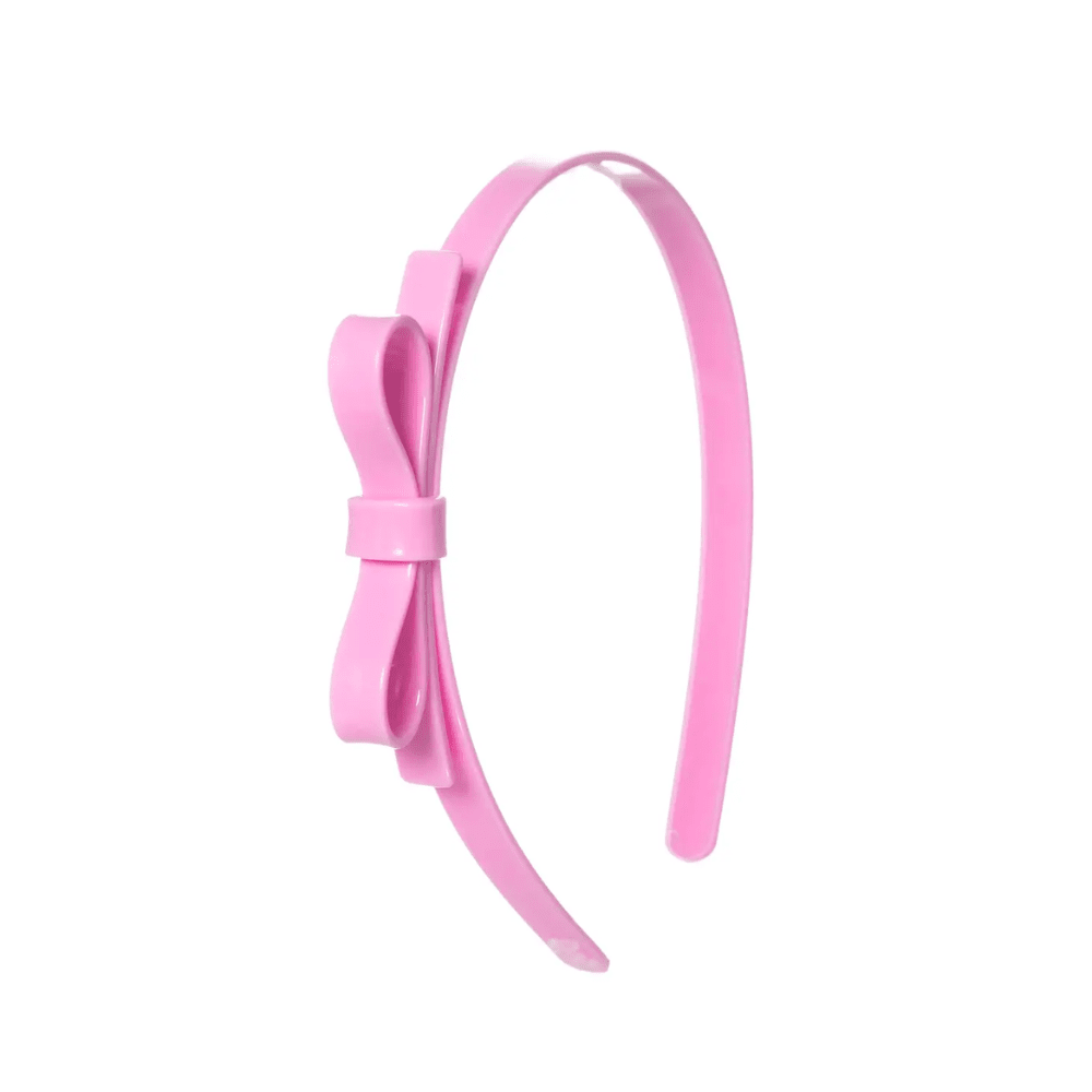 Thin Bow Headband - Candy Pink - Shop Sweet Lulu