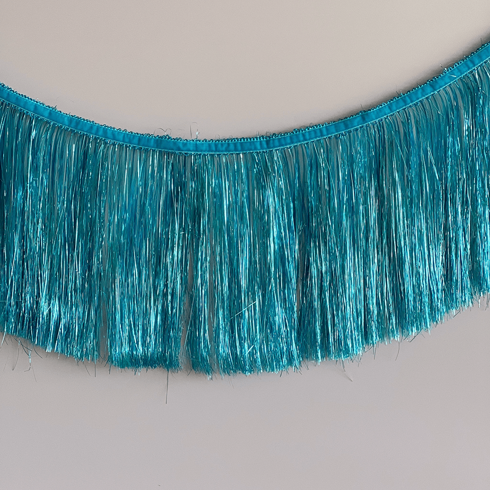 Tinsel Fringe Garland - Blue, Shop Sweet Lulu