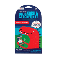 Tiny Tadas! Note Cards and Sticker Set - Dinos & Dragons, Shop Sweet Lulu