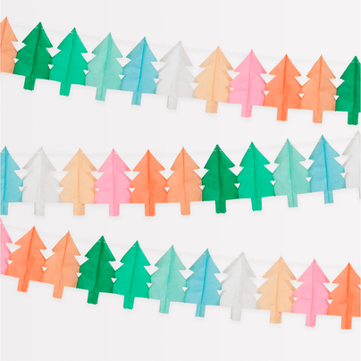 Meri Meri Tissue Paper Christmas Tree Garlands