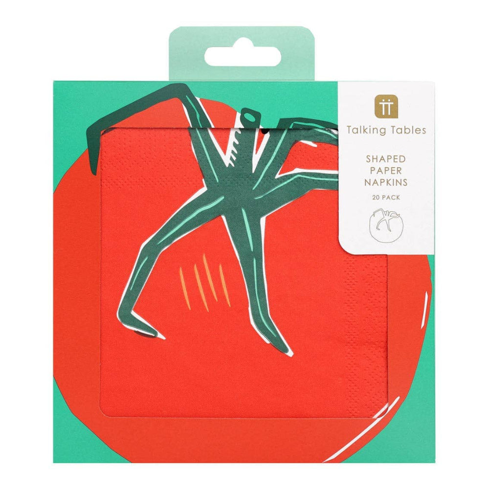Tomato Shaped Large Napkins, 20pk, Shop Sweet Lulu