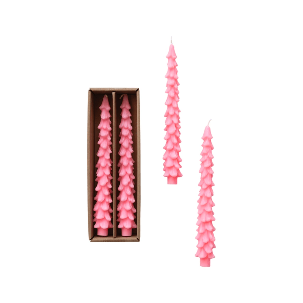 Tree Shaped Taper Candles - Pink, Shop Sweet Lulu