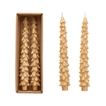 Tree Shaped Tapered Candles, Gold - Shop Sweet Lulu