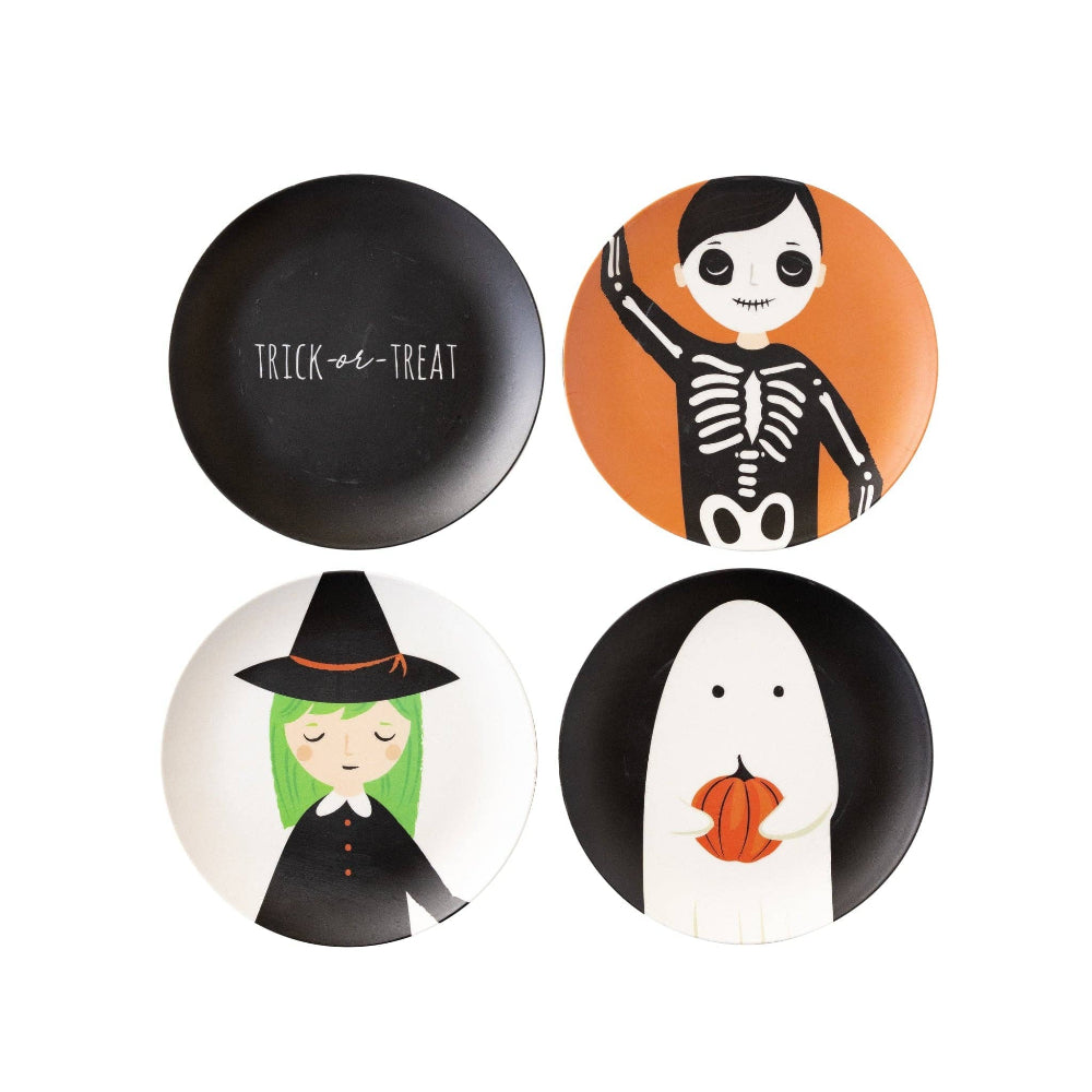 Trick or Treaters Bamboo Plates, Set of 4, Shop Sweet Lulu