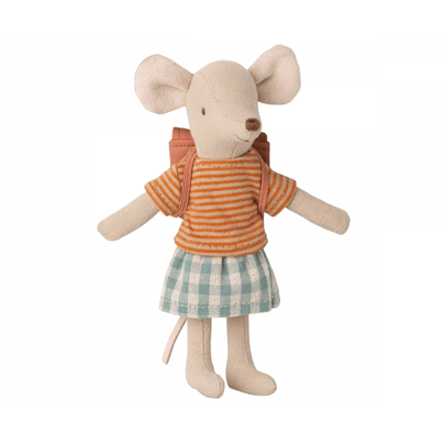 Tricycle Mouse w/ Bag, Big Sister - Old Rose, Shop Sweet Lulu