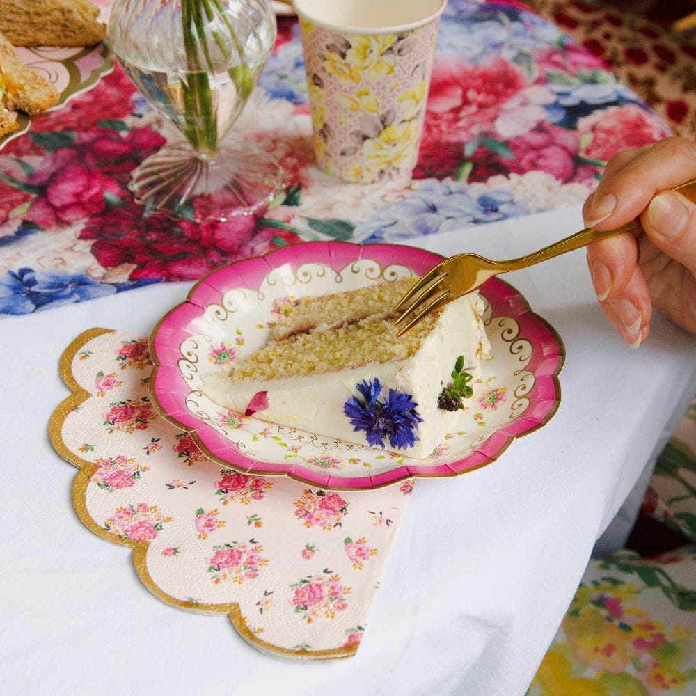 Truly Scrumptious Pink Scalloped Paper Napkins, Shop Sweet Lulu