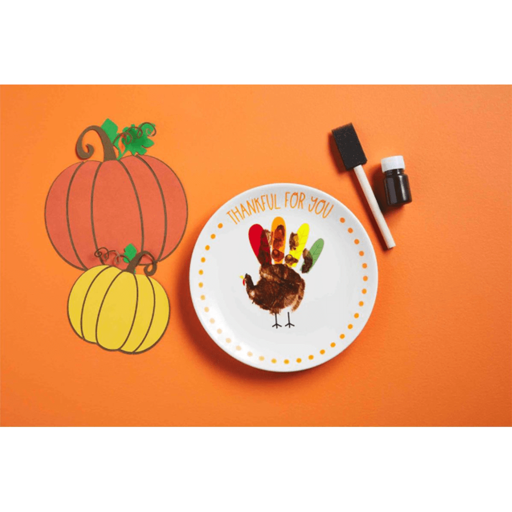 Turkey Handprint Keepsake Plate Kit, Shop Sweet Lulu