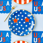 Star & Stripe Smiley Diecut Plates, Shop Sweet Lulu