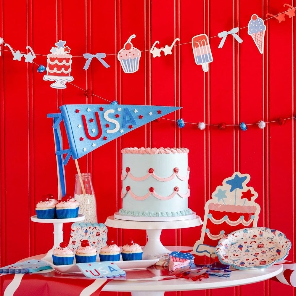 USA Stars Felt Pennant Banner, Shop Sweet Lulu
