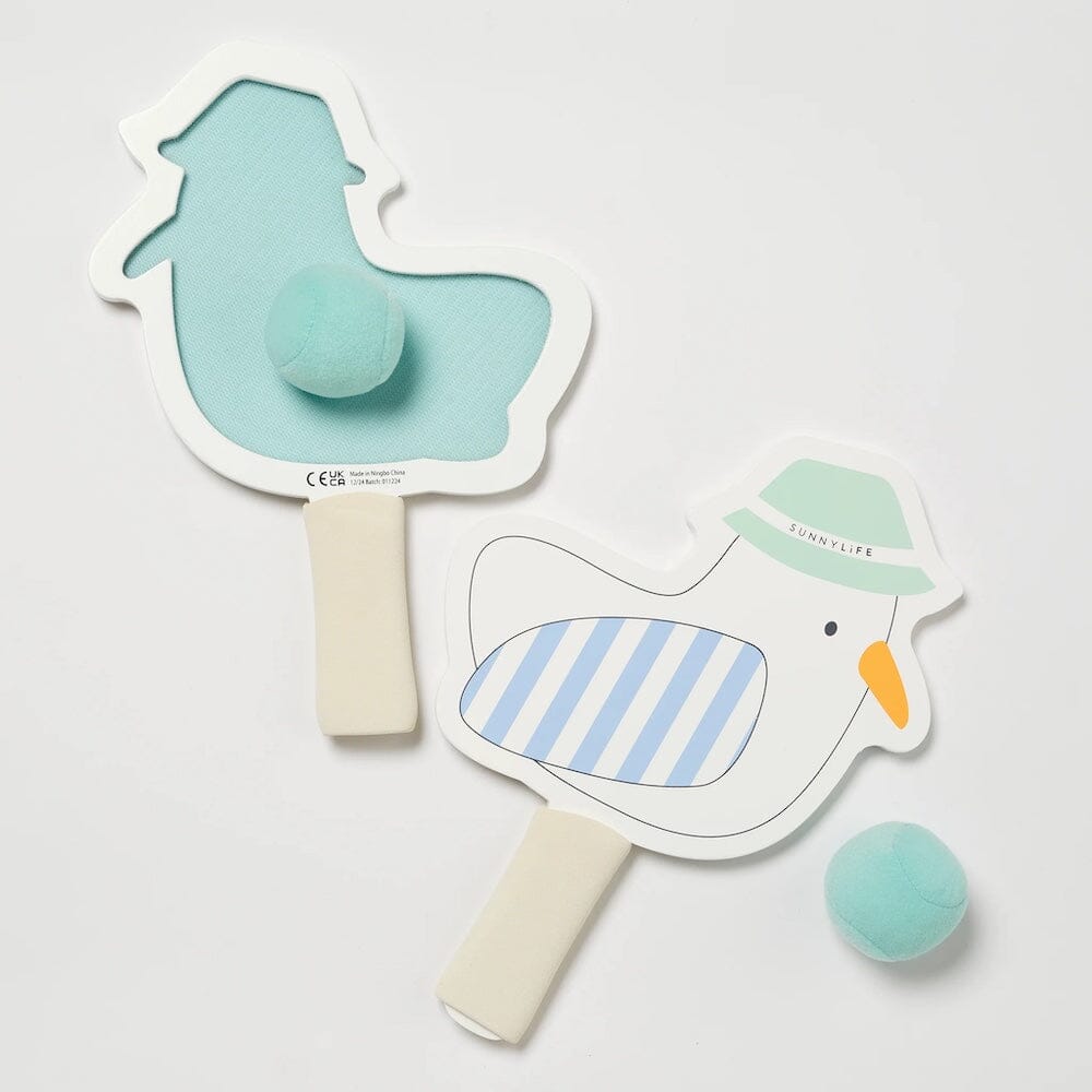 Kids Velcro Beach Bats - Sid the Seagull, Shop Sweet Lulu