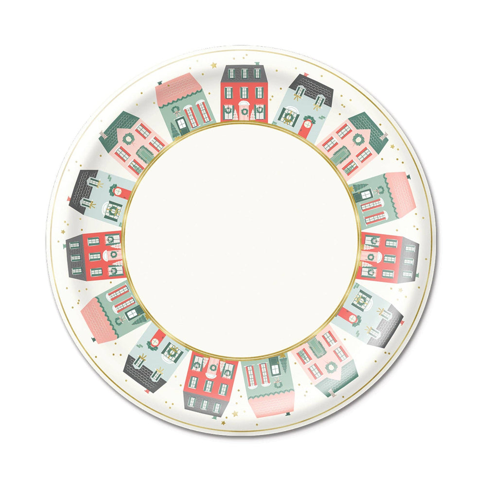 Village Christmas Paper Plates, Shop Sweet Lulu