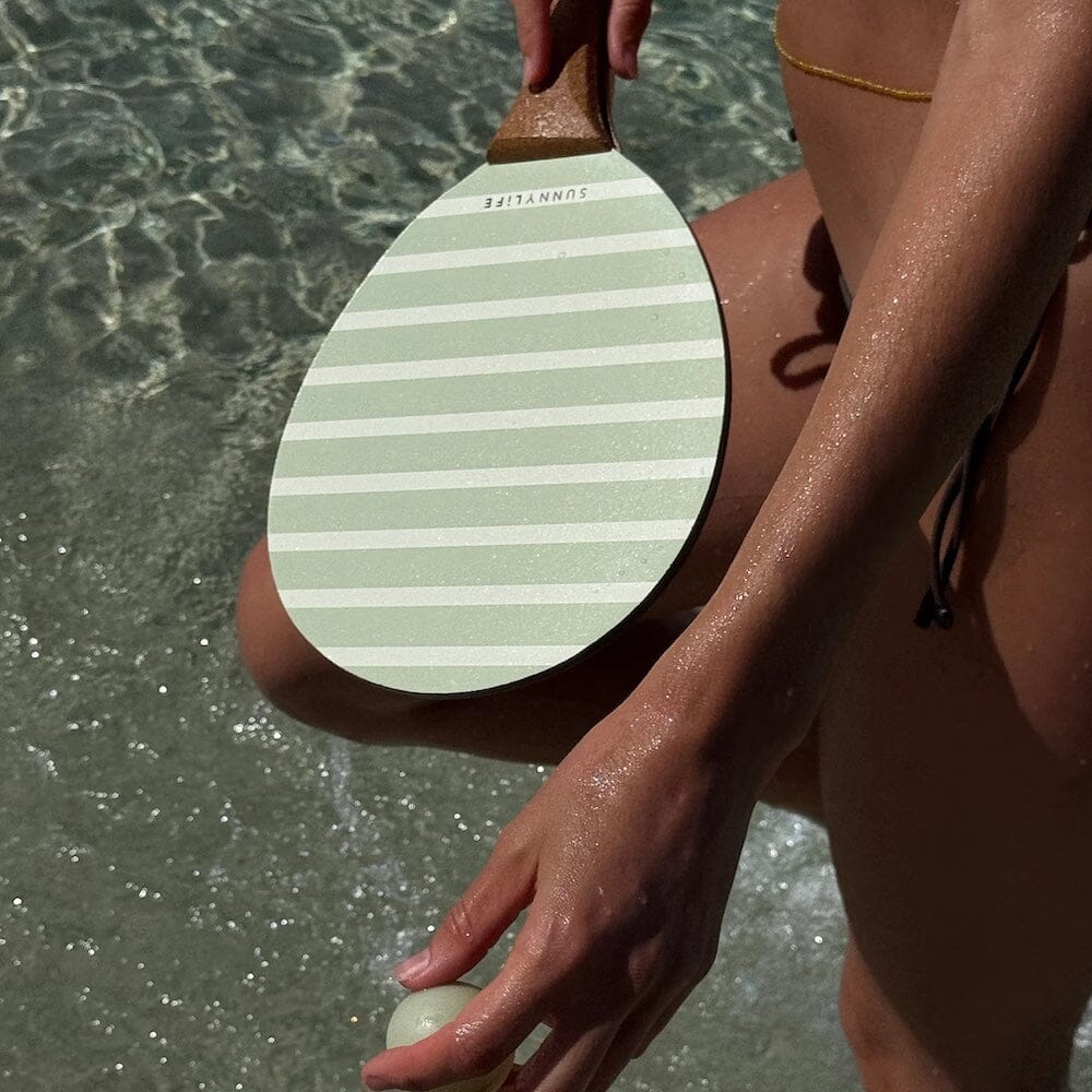 Vintage Beach Paddles - La Palma Sage Stripe, Shop Sweet Lulu