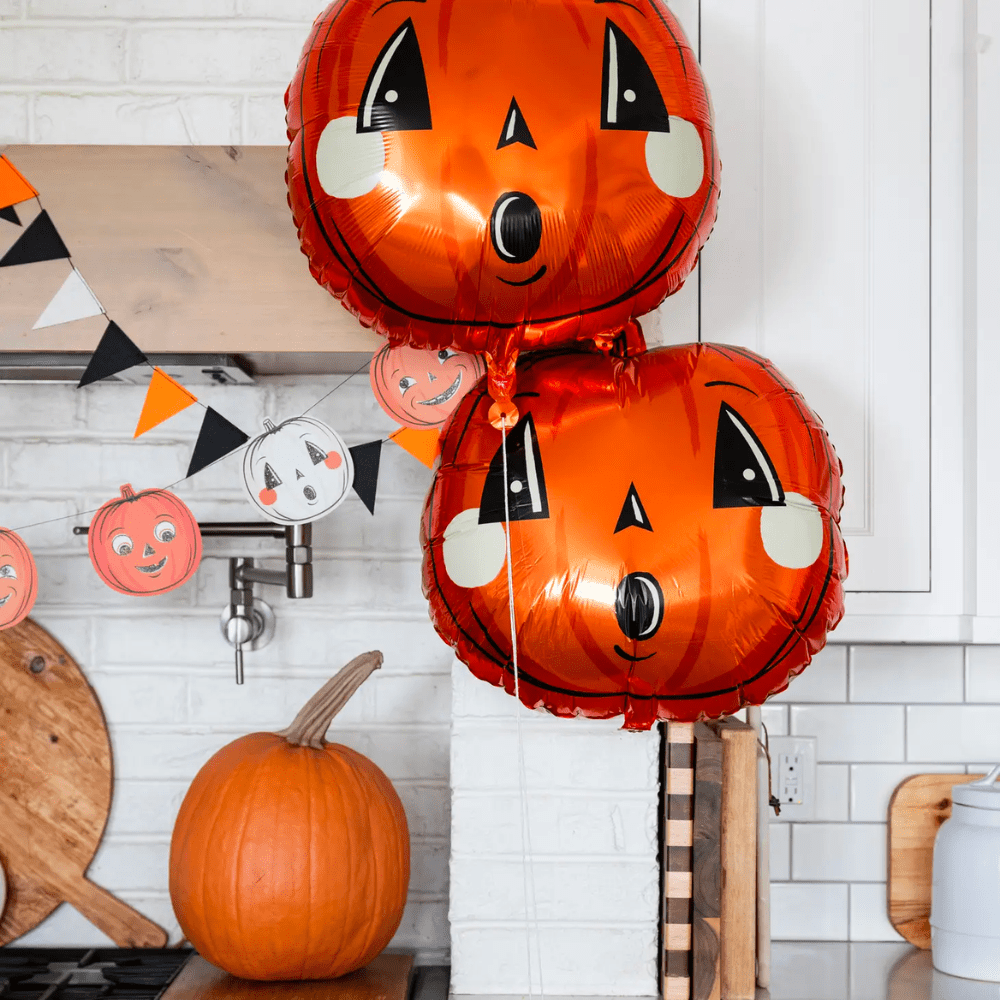 Vintage Halloween Pumpkin Mylar Balloon - Shop Sweet Lulu